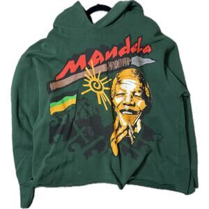Barriers Nelson Mandela Hoodie Green XXL